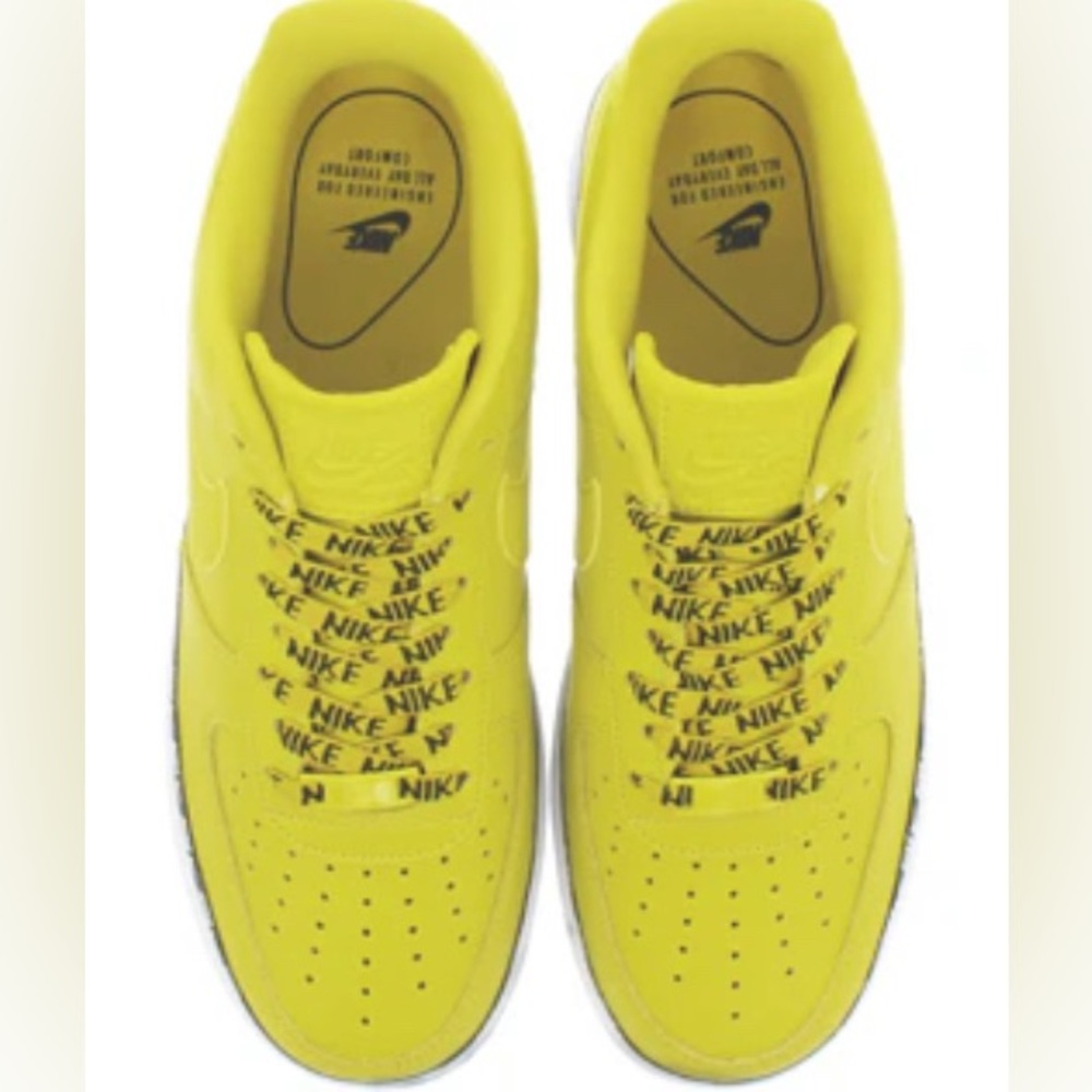 Nike Air Force 1 Low SE Premium 'Overbranding Bright Citron' AH6827-700 - Picture 4 of 5